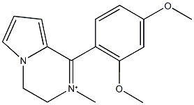 1-(2,4-dimethoxyphenyl)-2-methyl-3,4-dihydropyrrolo[1,2-a]pyrazin-2-ium Struktur