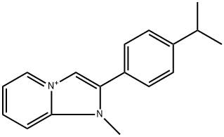 2-(4-isopropylphenyl)-1-methylimidazo[1,2-a]pyridin-1-ium Struktur