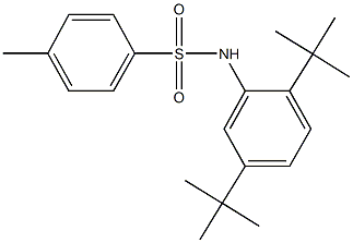 N-(2,5-ditert-butylphenyl)-4-methylbenzenesulfonamide Struktur