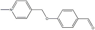 4-[(4-formylphenoxy)methyl]-1-methylpyridinium Struktur