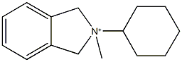 2-cyclohexyl-2-methyl-2,3-dihydro-1H-isoindolium Struktur