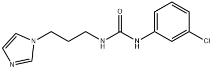 N-(3-chlorophenyl)-N'-[3-(1H-imidazol-1-yl)propyl]urea Struktur