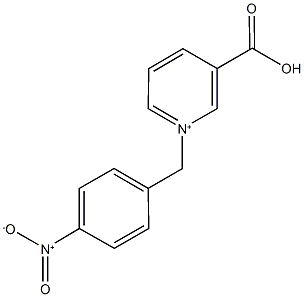 3-carboxy-1-(4-nitrobenzyl)pyridinium Struktur