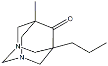 5-methyl-7-propyl-1,3-diazatricyclo[3.3.1.1~3,7~]decan-6-one Struktur