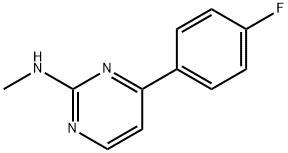 N-[4-(4-fluorophenyl)-2-pyrimidinyl]-N-methylamine Struktur