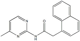 N-(4-methyl-2-pyrimidinyl)-2-(1-naphthyl)acetamide Struktur