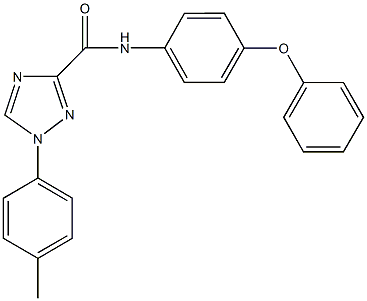 1-(4-methylphenyl)-N-(4-phenoxyphenyl)-1H-1,2,4-triazole-3-carboxamide Struktur