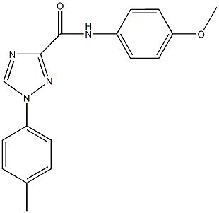 N-(4-methoxyphenyl)-1-(4-methylphenyl)-1H-1,2,4-triazole-3-carboxamide Struktur