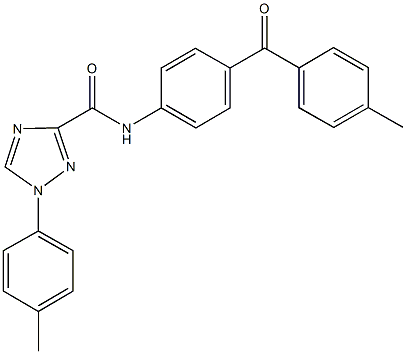 N-[4-(4-methylbenzoyl)phenyl]-1-(4-methylphenyl)-1H-1,2,4-triazole-3-carboxamide Struktur