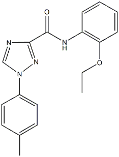 N-(2-ethoxyphenyl)-1-(4-methylphenyl)-1H-1,2,4-triazole-3-carboxamide Struktur