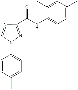 N-mesityl-1-(4-methylphenyl)-1H-1,2,4-triazole-3-carboxamide Struktur