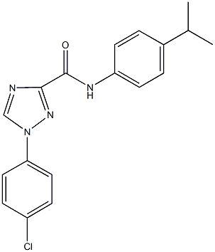 1-(4-chlorophenyl)-N-(4-isopropylphenyl)-1H-1,2,4-triazole-3-carboxamide Struktur