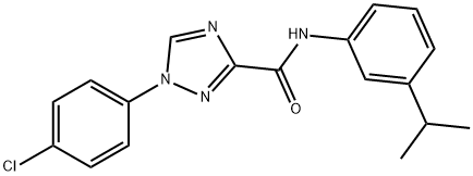 1-(4-chlorophenyl)-N-(3-isopropylphenyl)-1H-1,2,4-triazole-3-carboxamide Struktur