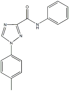 1-(4-methylphenyl)-N-phenyl-1H-1,2,4-triazole-3-carboxamide Struktur