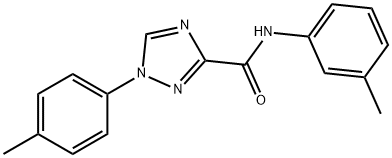 N-(3-methylphenyl)-1-(4-methylphenyl)-1H-1,2,4-triazole-3-carboxamide Struktur