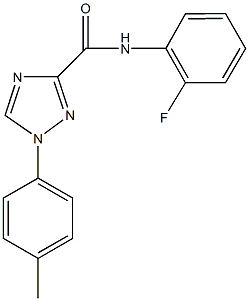 N-(2-fluorophenyl)-1-(4-methylphenyl)-1H-1,2,4-triazole-3-carboxamide Struktur