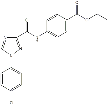 isopropyl 4-({[1-(4-chlorophenyl)-1H-1,2,4-triazol-3-yl]carbonyl}amino)benzoate Struktur