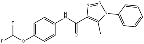 N-[4-(difluoromethoxy)phenyl]-5-methyl-1-phenyl-1H-1,2,3-triazole-4-carboxamide Struktur