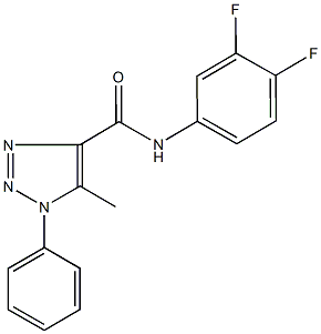 N-(3,4-difluorophenyl)-5-methyl-1-phenyl-1H-1,2,3-triazole-4-carboxamide Struktur