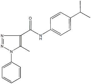 N-(4-isopropylphenyl)-5-methyl-1-phenyl-1H-1,2,3-triazole-4-carboxamide Struktur