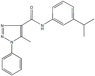 N-(3-isopropylphenyl)-5-methyl-1-phenyl-1H-1,2,3-triazole-4-carboxamide Struktur