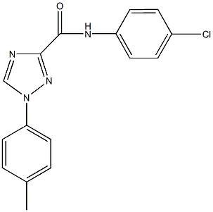 N-(4-chlorophenyl)-1-(4-methylphenyl)-1H-1,2,4-triazole-3-carboxamide Struktur