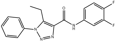 N-(3,4-difluorophenyl)-5-ethyl-1-phenyl-1H-1,2,3-triazole-4-carboxamide Struktur