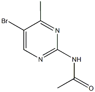 N-(5-bromo-4-methyl-2-pyrimidinyl)acetamide Struktur