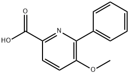 5-methoxy-6-phenyl-2-pyridinecarboxylic acid Struktur