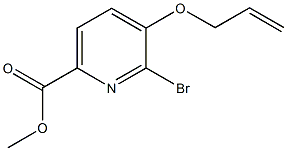 methyl 5-(allyloxy)-6-bromo-2-pyridinecarboxylate Struktur