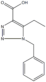 1-benzyl-5-ethyl-1H-1,2,3-triazole-4-carboxylic acid Struktur