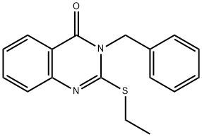 3-benzyl-2-(ethylsulfanyl)-4(3H)-quinazolinone Struktur