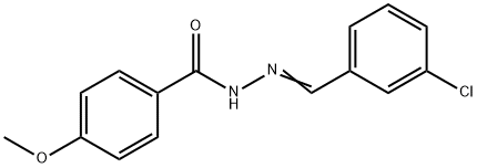 N'-(3-chlorobenzylidene)-4-methoxybenzohydrazide Struktur