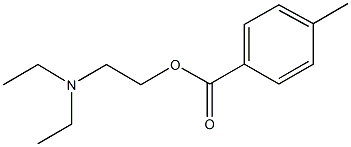 2-(diethylamino)ethyl 4-methylbenzoate Struktur