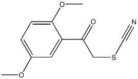 2-(2,5-dimethoxyphenyl)-2-oxoethyl thiocyanate Struktur