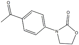 3-(4-acetylphenyl)-1,3-oxazolidin-2-one Struktur