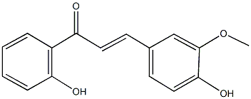 3-(4-hydroxy-3-methoxyphenyl)-1-(2-hydroxyphenyl)-2-propen-1-one Struktur