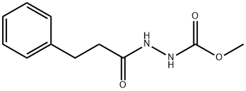 methyl 2-(3-phenylpropanoyl)hydrazinecarboxylate Struktur