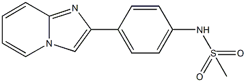 N-(4-imidazo[1,2-a]pyridin-2-ylphenyl)methanesulfonamide Struktur