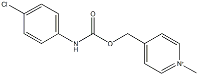 (1-methyl-4-pyridiniumyl)methyl 4-chlorophenylcarbamate Struktur