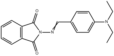 2-{[4-(diethylamino)benzylidene]amino}-1H-isoindole-1,3(2H)-dione Struktur