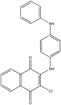 2-(4-anilinoanilino)-3-chloronaphthoquinone Struktur