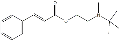 2-[tert-butyl(methyl)amino]ethyl 3-phenylacrylate Struktur