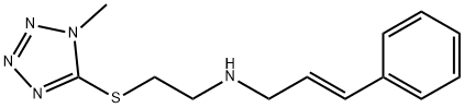 N-cinnamyl-N-{2-[(1-methyl-1H-tetraazol-5-yl)sulfanyl]ethyl}amine Struktur