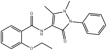 N-(1,5-dimethyl-3-oxo-2-phenyl-2,3-dihydro-1H-pyrazol-4-yl)-2-ethoxybenzamide Struktur