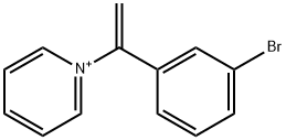 1-[1-(3-bromophenyl)vinyl]pyridinium Struktur