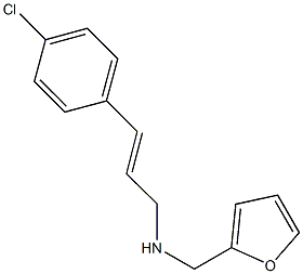 N-(4-chlorocinnamyl)-N-(2-furylmethyl)amine Struktur