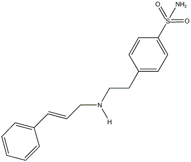 4-[2-(cinnamylamino)ethyl]benzenesulfonamide Struktur