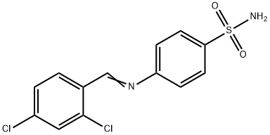 4-[(2,4-dichlorobenzylidene)amino]benzenesulfonamide Struktur