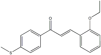 3-(2-ethoxyphenyl)-1-[4-(methylsulfanyl)phenyl]-2-propen-1-one Struktur